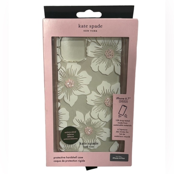 Kate Spade Floral iPhone Case - White and Pink - Picture 1 of 6
